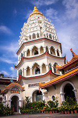 Image showing Interior of an ornate Asian temple