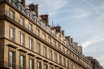 Image showing Exterior of a historical townhouse in Paris