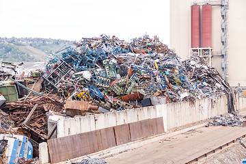 Image showing Barge being loaded or offloaded