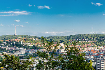 Image showing Scenic rooftop view of Stuttgart, Germany