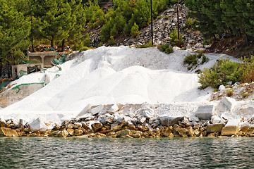 Image showing Thassos white marble quarry