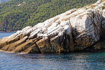 Image showing Rock in the sea