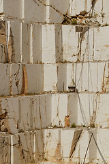 Image showing White marble quarry