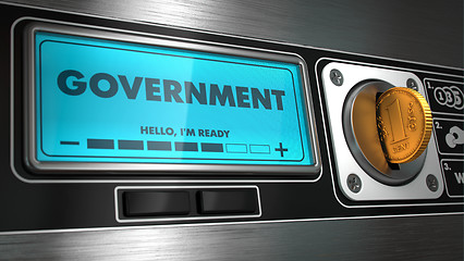 Image showing Government on Display of Vending Machine.