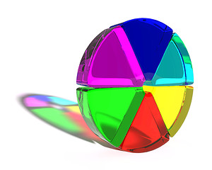 Image showing Abstract colored shape