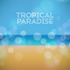 Image showing Summer holiday tropical beach background