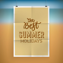 Image showing Summer holiday poster design