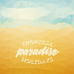 Image showing Summer holiday tropical beach background