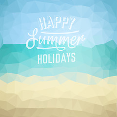 Image showing Summer holiday tropical beach background