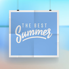 Image showing Summer holiday poster design