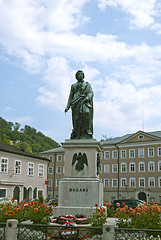 Image showing Statue of Mozart in Salzburg