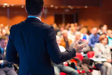 Image showing Speaker at Business Conference and Presentation.