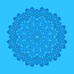 Image showing Blue background with abstract shape