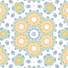 Image showing Abstract color pattern on white