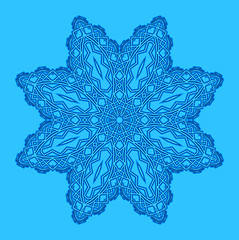 Image showing Blue background with abstract shape