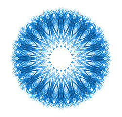 Image showing Abstract blue pattern shape