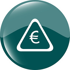 Image showing web icon on cloud with euro eur money sign