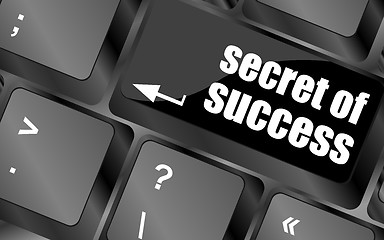 Image showing secret of success button on computer keyboard key