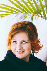 Image showing Portrait Of Beautiful Young Redhead Woman