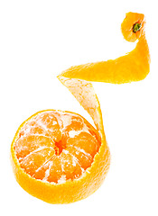 Image showing Peeled Tasty Sweet Tangerine Orange Mandarin Fruit