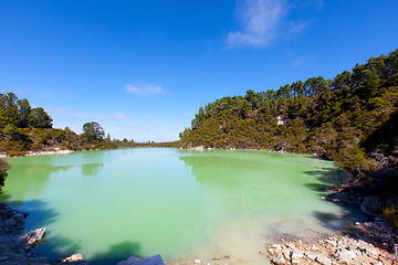 Image showing geothermal area in new zealand