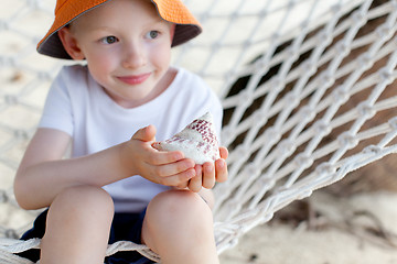 Image showing boy at vacation