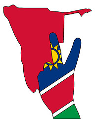 Image showing Namibia hand signal