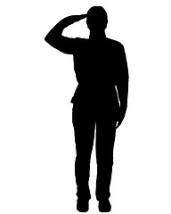 Image showing Military salute