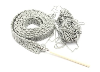 Image showing Single-colored crochet-work