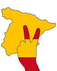 Image showing Spanish finger signal