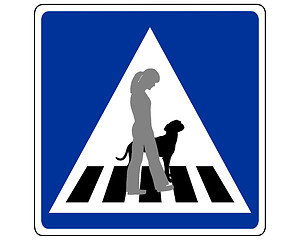 Image showing Traffic sign for dogs