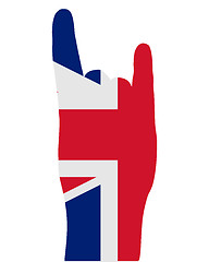 Image showing British finger signal
