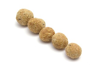 Image showing Selfmade dog cookie-balls