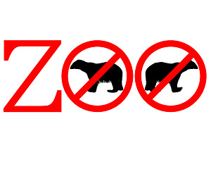 Image showing Polar bear zoo prohibited