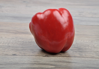 Image showing Pepper on wood