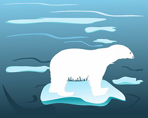 Image showing Warm times for polar bears