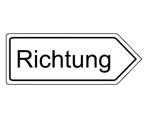 Image showing Direction sign