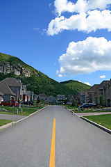 Image showing Prestigious suburban neighborhood in mountain area