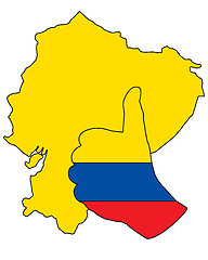 Image showing Ecuador hand signal