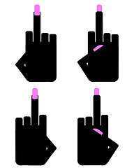 Image showing Hand sign insult