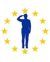 Image showing European salute