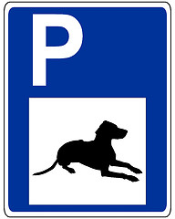 Image showing Traffic sign for dogs