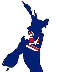 Image showing New Zealand hand signal