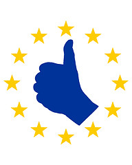 Image showing European finger signal