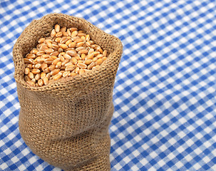 Image showing Cereal bag on cloth