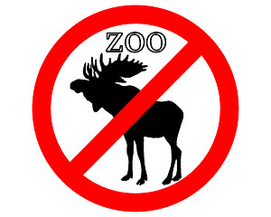 Image showing Moose in zoo prohibited