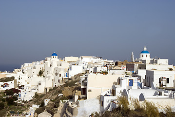 Image showing scene town of oia santorini