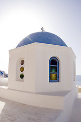 Image showing church view santorini