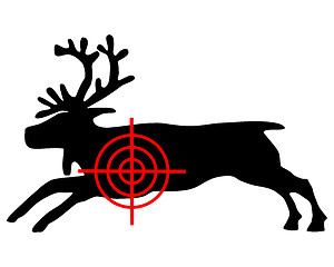 Image showing Reindeer crosshair