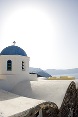 Image showing church view santorini